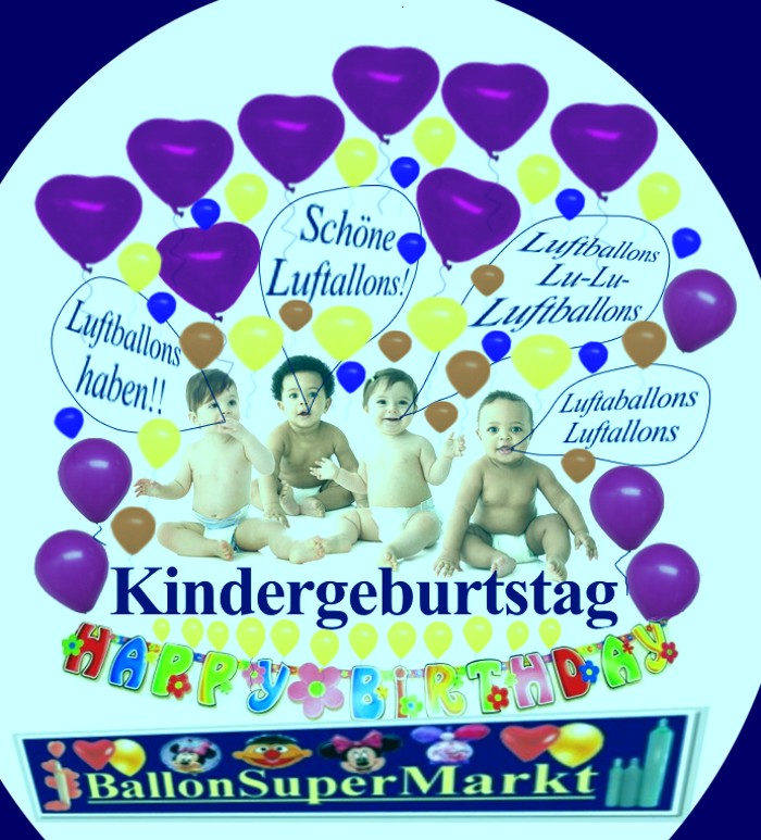 Luftballons Kindergeburtstag