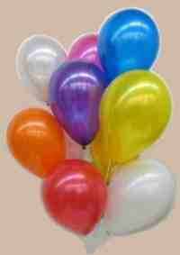 Luftballons in Rundform Rundballons aus Latex in einer Ballontraube Luftballons-Rundform-Rundballons