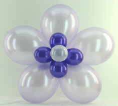 Blumige-Ballondekoration-Partydekoration-Festdekoration-mit-Blumen-aus-Luftballons