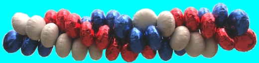 Ballondekoration Folienballons: Luftballonspirale Folienballongirlande