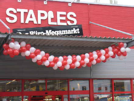 Werbeaktion mit Ballons