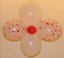 Ballondeko Luftballons Ballonblumen
