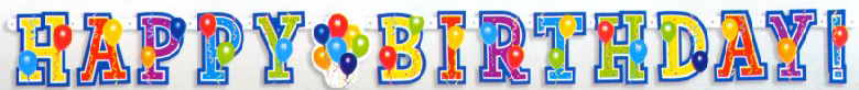 Geburtstag Banner Birthday Balloons! Geburtstag Banner Birthday Balloons!