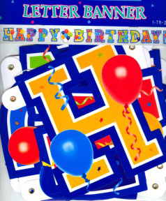 Geburtstag Banner Birthday Balloons Bild! Geburtstag Banner Birthday Balloons Bild!