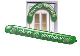 Latexbanner Geburtstag Luftballons