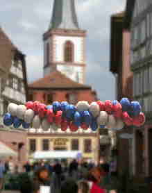 Ballondekoration aus Folienballons: Girlande