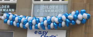 Ballongirlanden aus Folienballonen, Ballondekorationen mit Folienballons