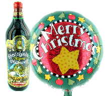 Gl�hwein und Nikolausballons, Weihnachtsballons Merry Christmas