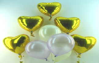 Hochzeit Goldene Herzen