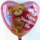 Happy Valentine Bärchen, Ballon mit Helium