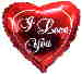 I Love you Ballons