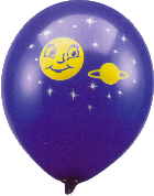 Latexbalons Satellit Sterne