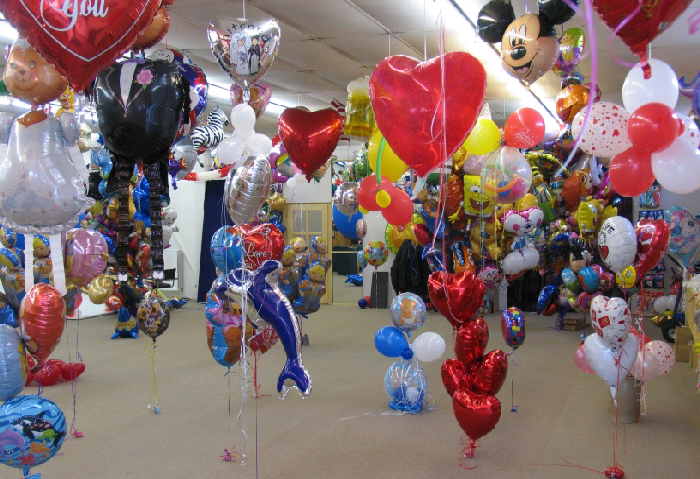 Ballonsupermarkt, der Ballonshop auf 1000 Quadratmetern
