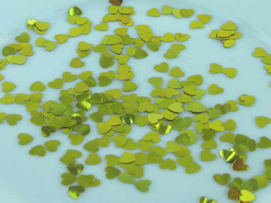 Konfetti “Sparkle Hearts Gold” 2