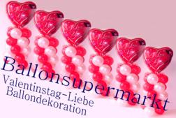 Ballondekoration zum Valentinstag, Ballons der Liebe
