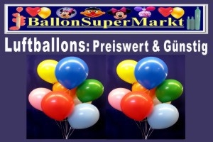Ballons günstig und preiswert im Ballonsupermarkt-Onlineshop