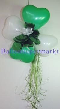 Ballondeko-Hochzeit: Herzluftballons mit Hochzeitsschleife Ballondeko-Hochzeit-Herzluftballons-mit-Hochzeitsschleife