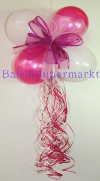 Ballondeko-Hochzeit: Luftballons zur Dekoration mit Hochzeitsschleife Ballondeko-Hochzeit-Luftballons-Dekoration-Hochzeitsschleife
