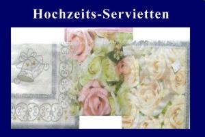Hochzeitsdeko-Servietten - Hochzeitsdeko-Servietten