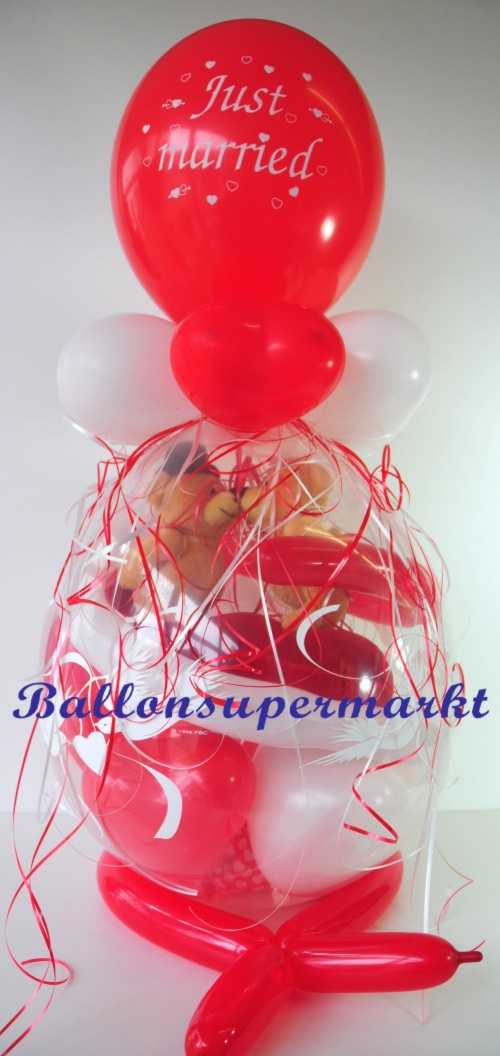 Wildes Hochzeitspaar im Geschenkballon zur Hochzeit Wildes-Hochzeitspaar-im-Geschenkballon-zur-Hochzeit