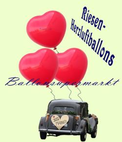 Riesen-Herzluftballons
