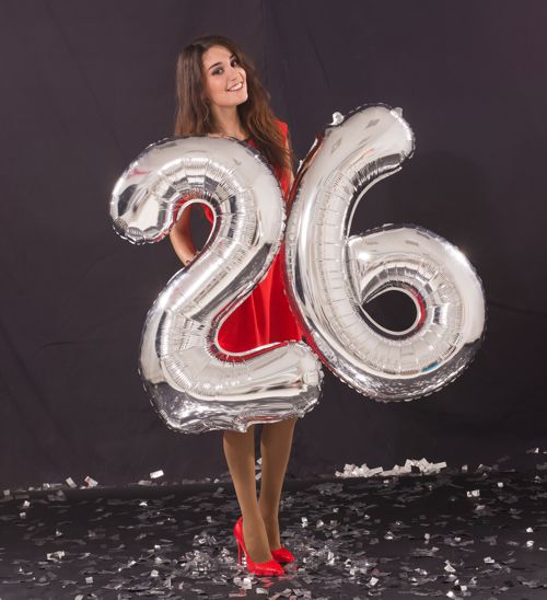 luftballons zum 26. geburtstag
