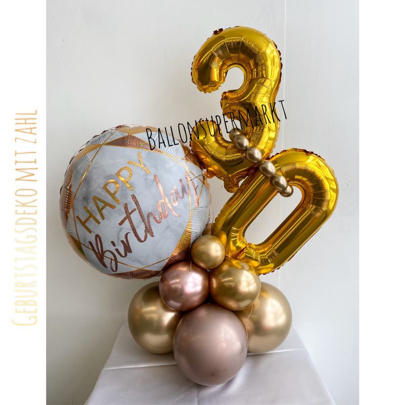 Geburtstagsdekoration zum 30. Geburtstag