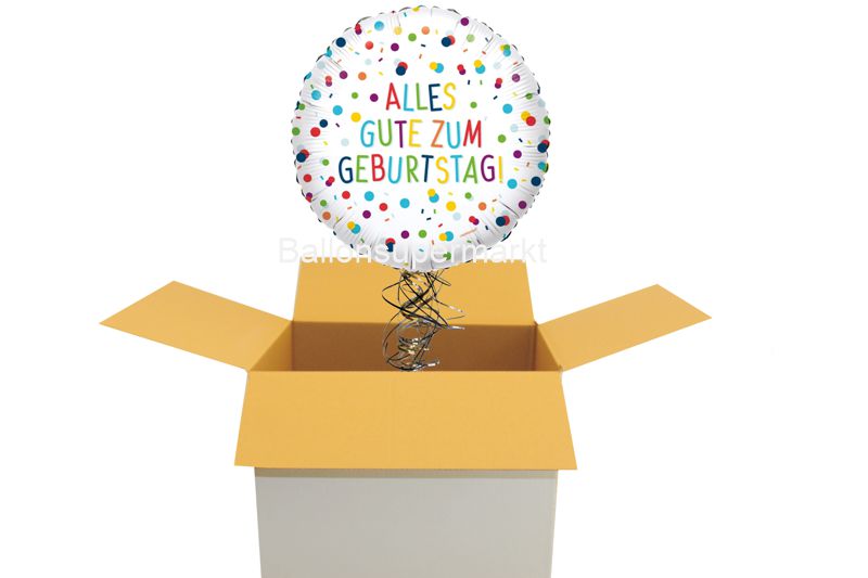 Geburtstagsgrüße mit Ballons