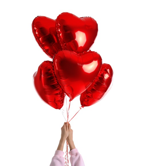 Herzluftballons aus Folie Herzluftballons aus Folie