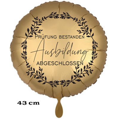 Prüfung bestanden, Ausbildung abgeschlossen Luftballon