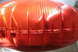 richtig aufgeblasener Folienballon