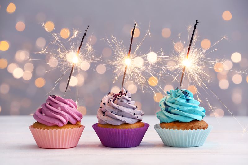 Wunderkerzen zum Geburtstag